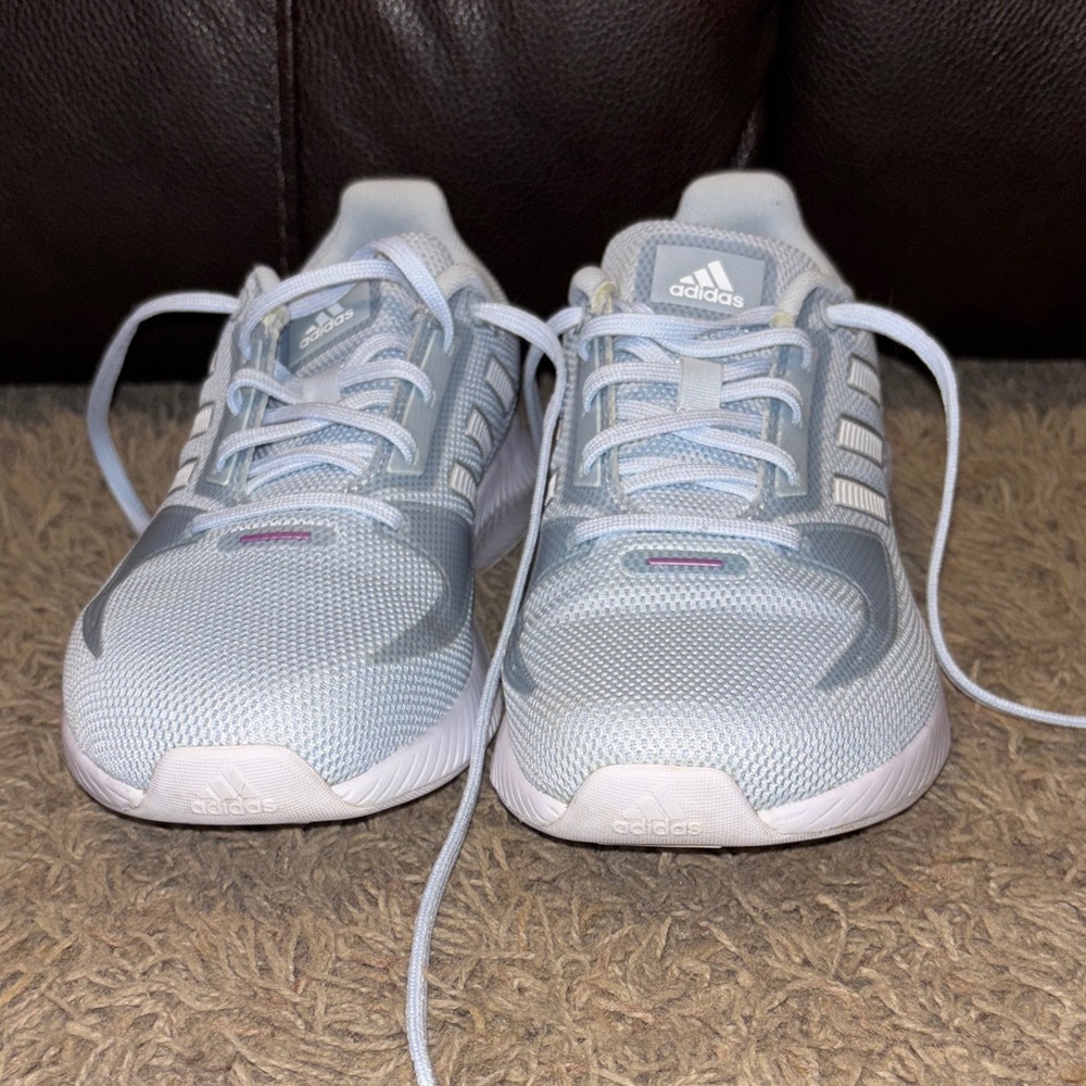 Adidas Shoes Run Falcon 2.0 Womens Athletic Sneaker Blue Trainer size 6
